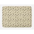 thumbnail image 1 of Pine Cone Bath Mat, Poinsettia Mistletoe Berry Branch Spruce Tree Twigs Growth Woodland Theme Print, Plush Bathroom Decor Mat with Non Slip Backing, 29.5" X 17.5", Cream Taupe, by Ambesonne, 1 of 2