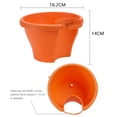 thumbnail image 2 of Drain Tube Garden Planter, Interesting Drain Pipe Flower Pot Hanging Beautiful  for Balcony, 2 of 7