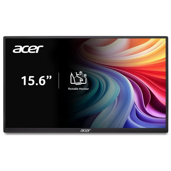 Restored Acer PM161Q 15.6" Portable Full HD Monitor 1920x1080 IPS USB-C HDMI Refurbished