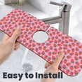 thumbnail image 6 of Pofeuu Strawberry Print Splash Guard for Sink Faucet Sink Gadgets-Splash Guard Behind Faucet Drip Catcher for Kitchen, Bathroom,Sink Mat, 6 of 7