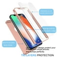 thumbnail image 4 of Cases for Apple iPhone XS Max / iPhone XS / iPhone XR / iPhone X, Ultra Thin Hard Slim Case Full Protective With Tempered Glass Screen Protector Case Cover -Red, 4 of 4