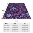 thumbnail image 4 of Fashion Flowers Pattern Throw Blanket, Super Soft Anti-Pilling Flannel Bed Blankets, 50"x40", 4 of 8