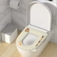 thumbnail image 7 of Four Season Toilet Seat Cushion, Warm Washable EVA Cover with Handle, High Elasticity for Round Rectangular Seats, Easy to Install Clean & Breathable, Comfortable Experience, 7 of 7