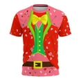thumbnail image 2 of VBTAPA Funny Shirts for Men Valentine Day Heart Graphic Bow Tie Tuxedo Printed Short Sleeve Tops Casual Holiday Vacation Party Tshirt Red XXL, 2 of 7