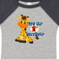 thumbnail image 4 of Inktastic 1st Birthday Giraffe Boys or Girls Baby Bodysuit, 4 of 5