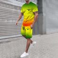 thumbnail image 2 of Playeras Para Gimnasio Para Hombre, Camiseta De Manga Corta Ancha Y Moderna Con Bloques De Color Para Hombre, Camiseta De Cuerpo Grande, 2 of 4
