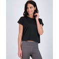 thumbnail image 2 of Real Essentials 5 Pack: Women's Dry Fit Crop Top - Short Sleeve Crew Neck Stretch Athletic Tee (Available in Plus Size), 2 of 5