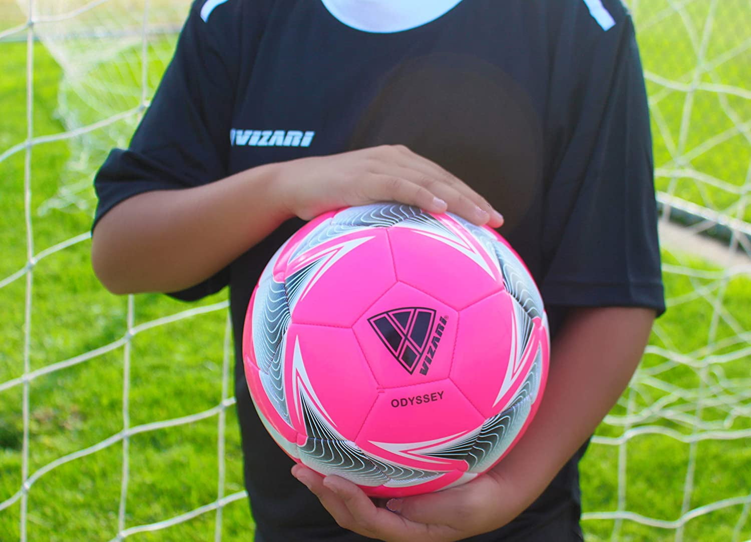 Vizari Odyssey Soccer Ball | Sizes 3, 4, 5 | Durable for Practice & Matches | Indoor & Outdoor Play - PINK, 3