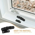 thumbnail image 2 of Shisuyan Window Screen Latch Clips Black ABS For Sliding Windows 1 Set, 2 of 8