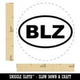 thumbnail image 2 of Belize BLZ Self-Inking Rubber Stamp Ink Stamper - Blue Ink - Medium 1 Inch, 2 of 7