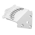thumbnail image 3 of Mandolin Metal Tailpiece Parts Silver Color 8String Fixation 1Set, 3 of 5