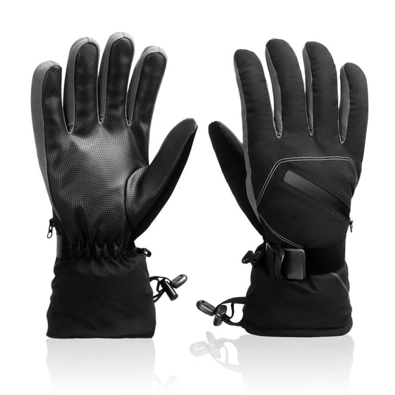 Winter Waterproof Ski Snow Warm Gloves for Women Men, Windproof Cold Weather Thermal with Touchscreen Fingers, for Running Driving Cycling Hiking Biking Outdoor Sports Daily Work