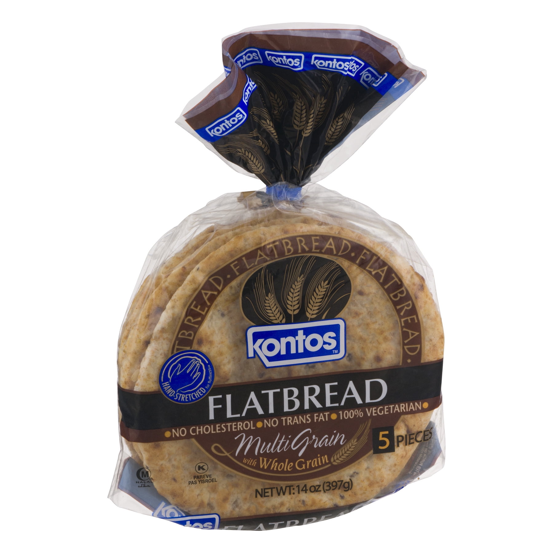 Kontos Flatbread Multi Grain with Whole Grain - 5 CT