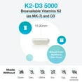 thumbnail image 4 of XYMOGEN K2-D3 5000 - Vitamin D3 K2 Supplement for Immune, Bone & Cardiovascular Support - Non-GMO, Gluten Free, Vegetarian - 60 Capsules, 4 of 8