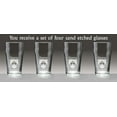 thumbnail image 2 of Kearns Irish Coat of Arms Pub Glasses - Set of 4 (Sand Etched), 2 of 2