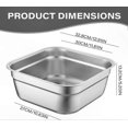 thumbnail image 3 of Large Capacity Stainless Steel Wash Basin with Brushed Finish and Rolled Edge for Multipurpose Use, 3 of 5