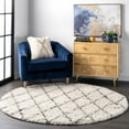 thumbnail image 4 of nuLOOM Nida Plush Shag Area Rug, 8', Ivory, 4 of 4