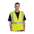 thumbnail image 4 of PIP Four Pocket Zipper Safety Vest Mesh 3X-Large Lime Yellow 302MVGZ4PLY3X, 4 of 6