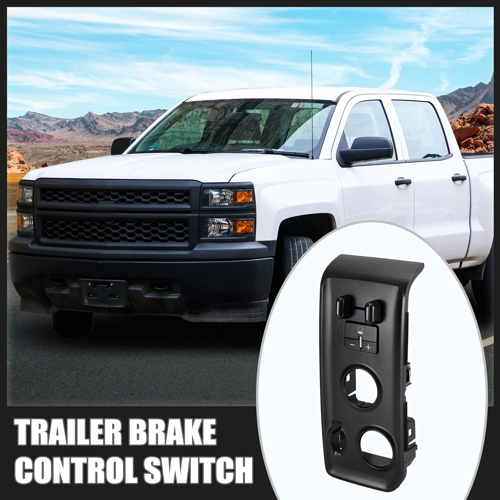 Unique Bargains Trailer Brake Control Switch Panel Fit for Chevy for GMC 84109447 23476237