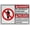 Warning Sign 1, variant on Industrial Caution Sign Information Sign (Please request refills from your pharmacy Allow 5 business days for refill requests to be processed) 8 in" x 12 in" Indoor Outdoor Safety
