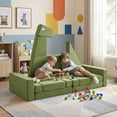 thumbnail image 2 of Costway 13 PCS Modular Kids Play Couch, Multifunctional Convertible Kids Sofa Furniture Dinosaur, 2 of 10