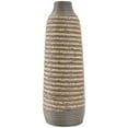 thumbnail image 6 of DecMode 24" Handmade Braided Brown Seagrass Vase with Layered Gray Paneling, 6 of 8