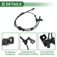 thumbnail image 4 of Sensor de velocidad de rueda ABS Unique Bargains Conjunto de sensor ABS No.59930A7000 para Kia Forte 2014-2016 L4 1.8L 1 Pcs parte trasera derecha, 4 of 7
