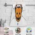 thumbnail image 3 of Coolnut Leopard Vampire Lips Hand Towels 2 PCS, Ultra Soft and Highly Absorbent, Pumpkin Tongue Halloween Decorative Fingertip Towel for Home, Bathroom, Kitchen, 28.3"x14.4", 3 of 4