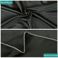 thumbnail image 2 of Flxxie Satin Pillowcases with Zipper Silky Soft Sateen Pillow Cases Covers Set of 2 (Standard, Black), 2 of 5