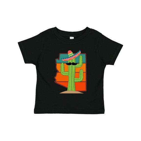 Inktastic Arizona Retro Sunset Funny Cactus Boys or Girls Toddler T-Shirt