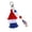 C, variant on USA Patriotic Star Tassel Keychain - Red White Blue Rhinestone Star Charm Set, Compact Size, Tassel Design for Bag Decor, 4th of July Gift & Daily Accessory