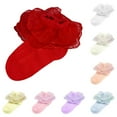 thumbnail image 4 of CPNG Baby Frilly Ankle Socks Girl Non Slip Toddler Girls Stockings Cotton Bow Ruffle Lace Newborn Long Socks Infant Winter Cute Dress Sock, 4 of 4
