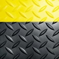 thumbnail image 3 of Crown Industrial Deck Plate Anti-Fatigue Mat, Vinyl, 24 x 36, Black/Yellow Border -CWNCD0023YB, 3 of 3