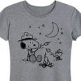 thumbnail image 3 of Peanuts - Snoopy Camping - Women's Short Sleeve Graphic T-Shirt, 3 of 6