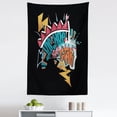 thumbnail image 1 of Hip Hop Tapestry, Underground Grafitti Style Hip Hop Star Lettering with Arrow and Lightning Motifs, Fabric Wall Hanging Decor for Bedroom Living Room Dorm, 5 Sizes, Multicolor, by Ambesonne, 1 of 1