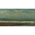 thumbnail image 2 of Willem Roelofs 14x9 Gold Ornate Wood Frame and Double Matted Museum Art Print Titled - Seascape Near Heijst (C. 1868), 2 of 4