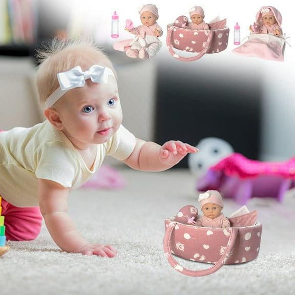 Viflosae Toys for 4 Year Old Christmas Gifts for Girls Soothing Doll Vinyl 12 Inch Doll Play Toy Stocking Stuffers Gifts for Woman