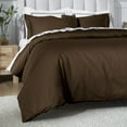 thumbnail image 5 of Superior 650 Thread Count Egyptian Cotton Duvet Cover Set, Chocolate, Full/Queen, 5 of 8