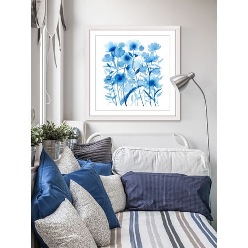 Marmont Hill "Cobalt Sway II" Framed Painting Print