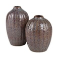 thumbnail image 2 of Elk Home Hawley Large Tropical Vase in Brown Reactive Finish, 2 of 3