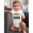 thumbnail image 2 of Official Troublemaker Bodysuit Infant -Smartprints Designs,  12 Months, 2 of 4