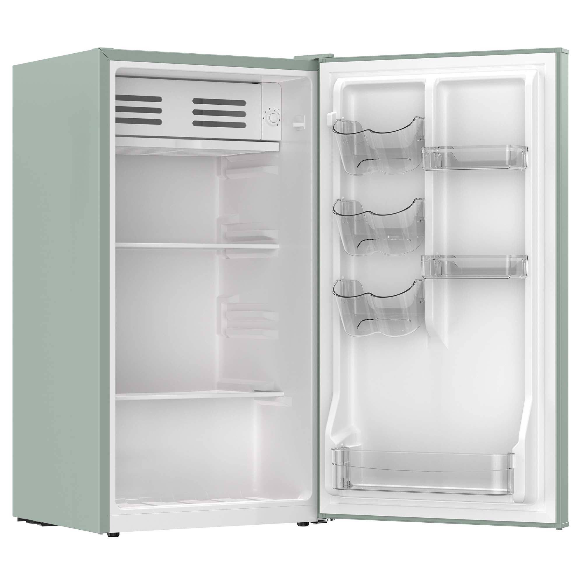 Frigidaire 3.2 Cu. ft. Retro Compact Refrigerator, Mini Fridge with Chiller Compartment, Sage