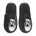 thumbnail image 1 of Balery Gothic Skull Drape Pantuflas de Casa de Felpa Silenciosas con Diseño Estampado, Zapatillas Cómodas Antideslizantes de Algodón para Interior-Large, 1 of 8