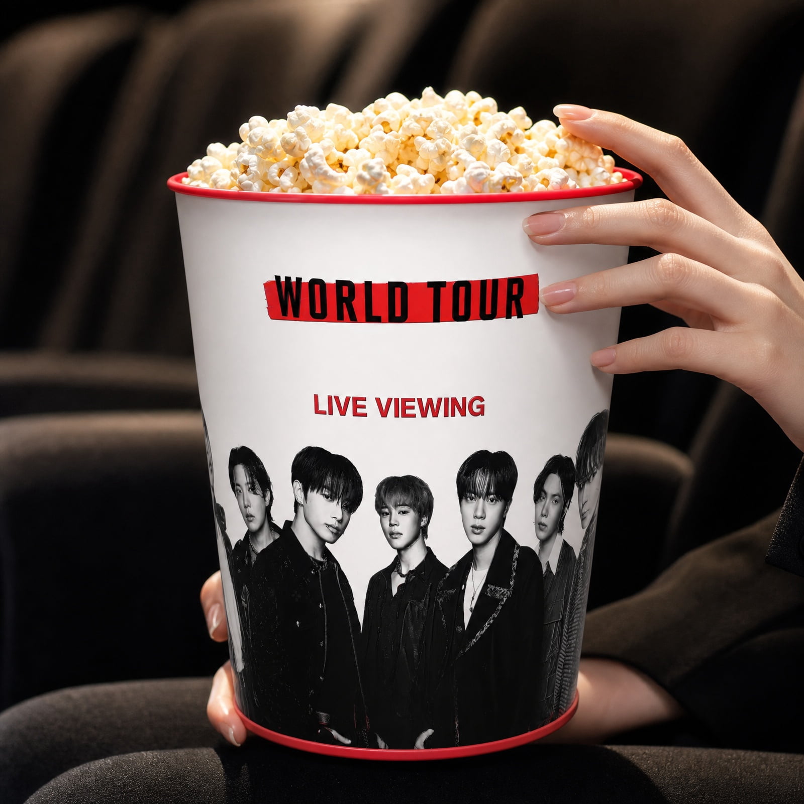 World Tour Arirang 130oz Popcorn Bucket, Large Collectible Movie