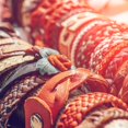 thumbnail image 7 of Round Braided Leather Cord, Braided Genuine Leather Cord Rope Folded for Crafts Jewelry Making Necklace Bracelets 3 Yards Light Purple, 7 of 7