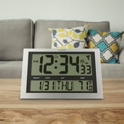 La Crosse Technology 513-1211 Jumbo Atomic Digital Wall Clock with Indoor Temperature
