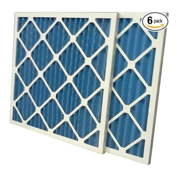 SC40-20X25X1-6 20x25x1 Merv 8 Pleated Air Filter (6-Pack), 20" x 25" x 1"