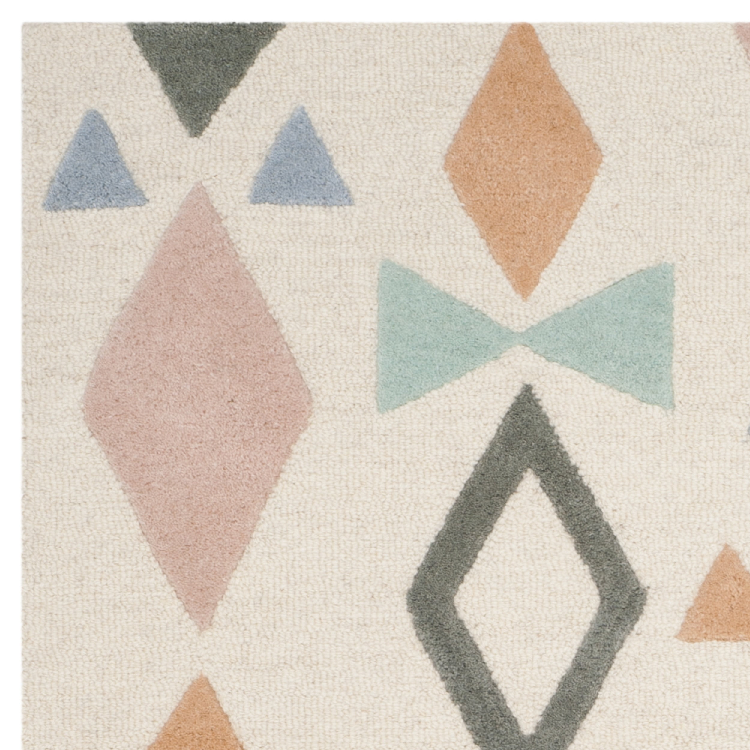 Safavieh  Handmade Kids Nertila Wool Rug 4'  x  6' 4' x 6' Indoor,Handmade Living Room,Kids Room,Bedroom Rectangle