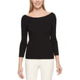 thumbnail image 1 of Tommy Hilfiger Womens Reverse Shawl Pullover Sweater, Black, Small, 1 of 1