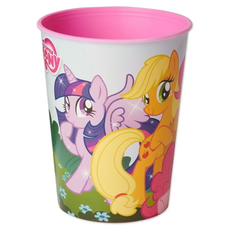 American Greetings My Little Pony Pink 16 oz. Reusable Plastic Party Cup, 12-Count